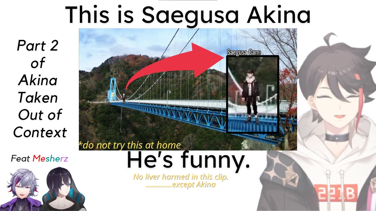 [ENG SUB] Chaotic Compilation of Saegusa Akina Taken Out of Context (part 2) [Nijisanji]