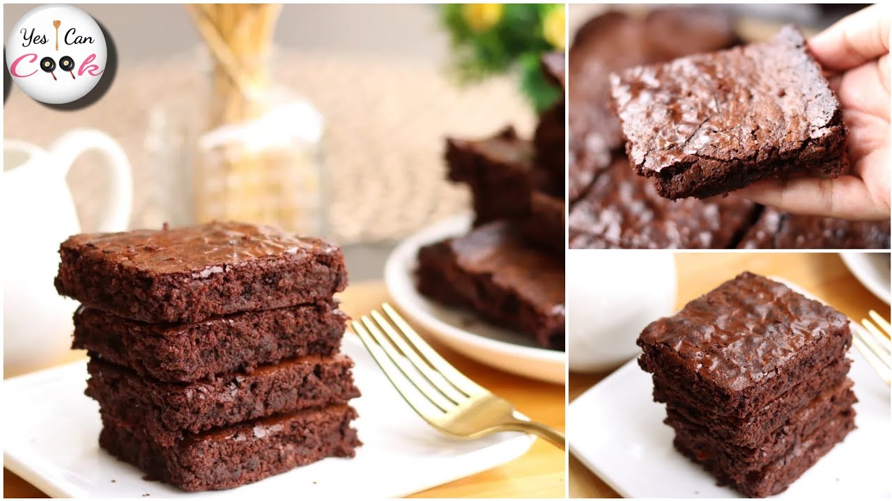The Best & Easy Fudgy Brownie Recipe by (YES I CAN COOK)