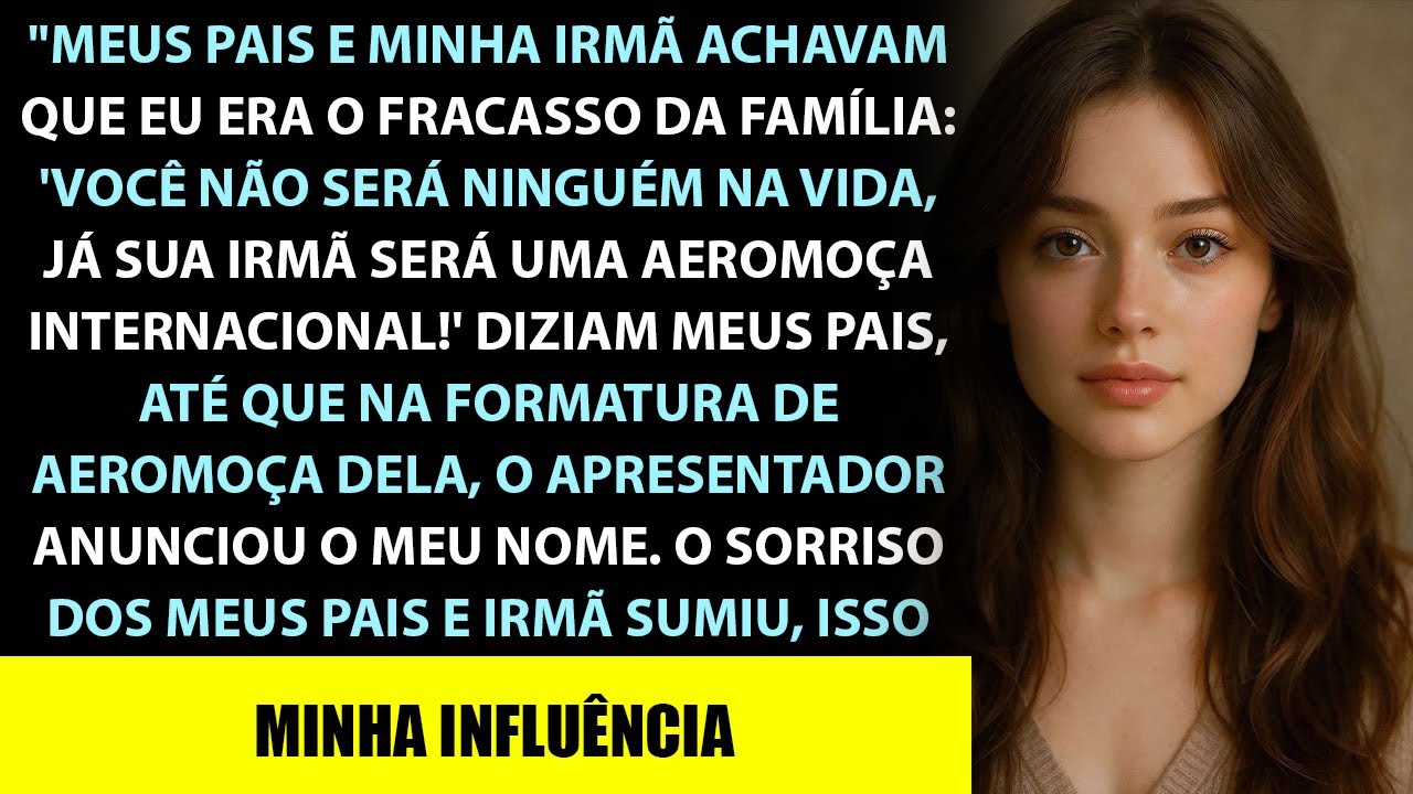 Meus pais achavam que eu era o fracasso da família, até anunciarem o meu título e função