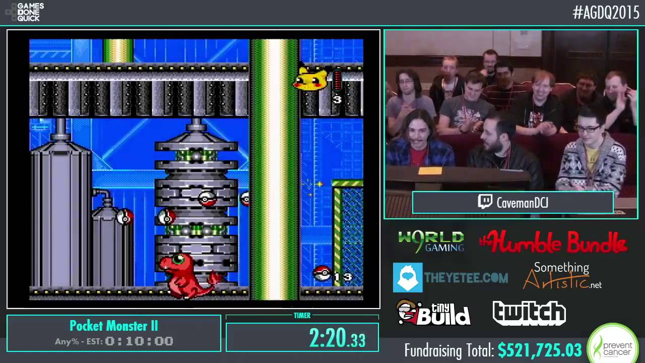 Awesome Games Done Quick 2015 - Part 113 - Pocket Monster II by CavemanDCJ
