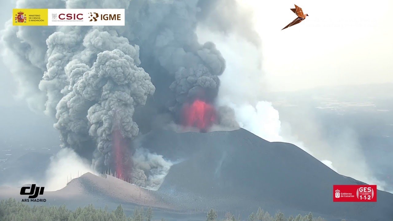Nueva boca eruptiva en el volcán de La Palma