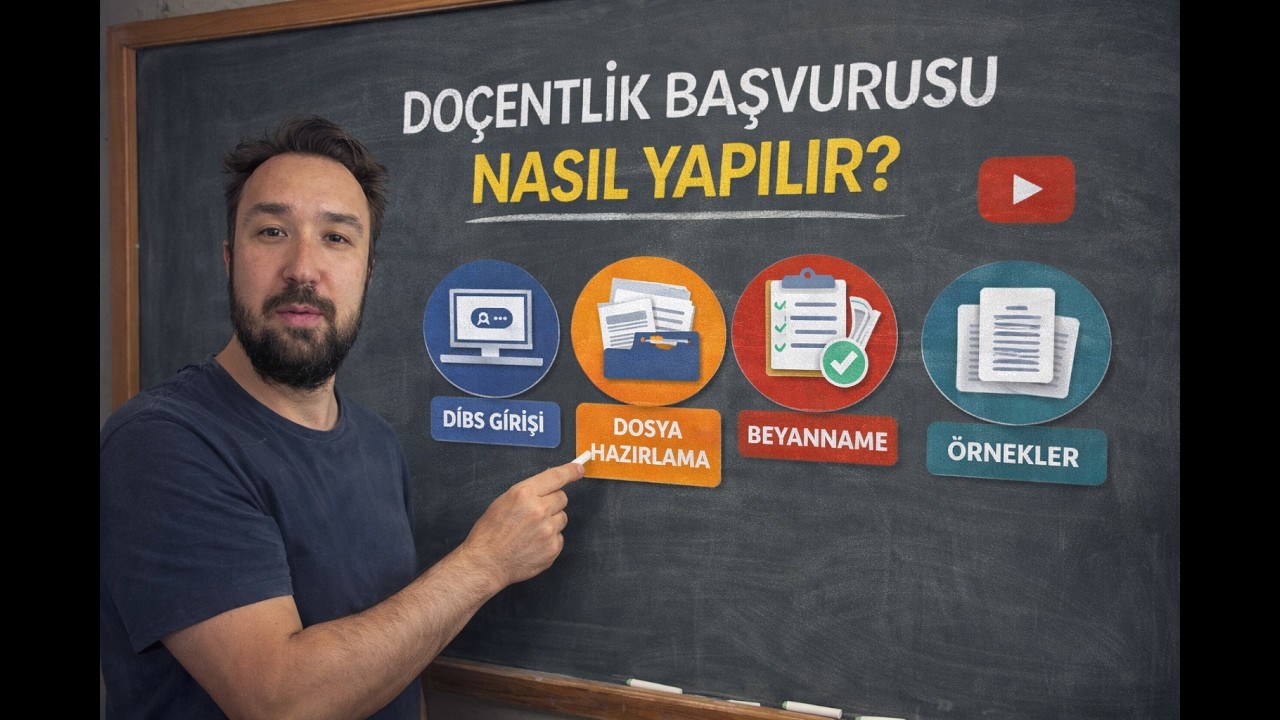 Doçentlik başvurusu, puanlama ekranı, dosya hazırlama