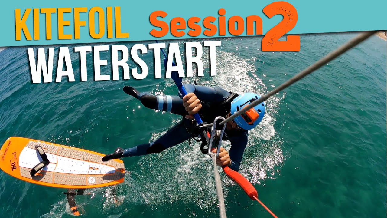 KITEFOIL Session 2 - Waterstart...ou presque !