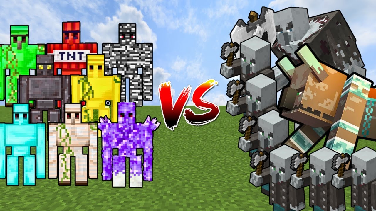 ALL GOLEMS vs ALL ILLAGERS