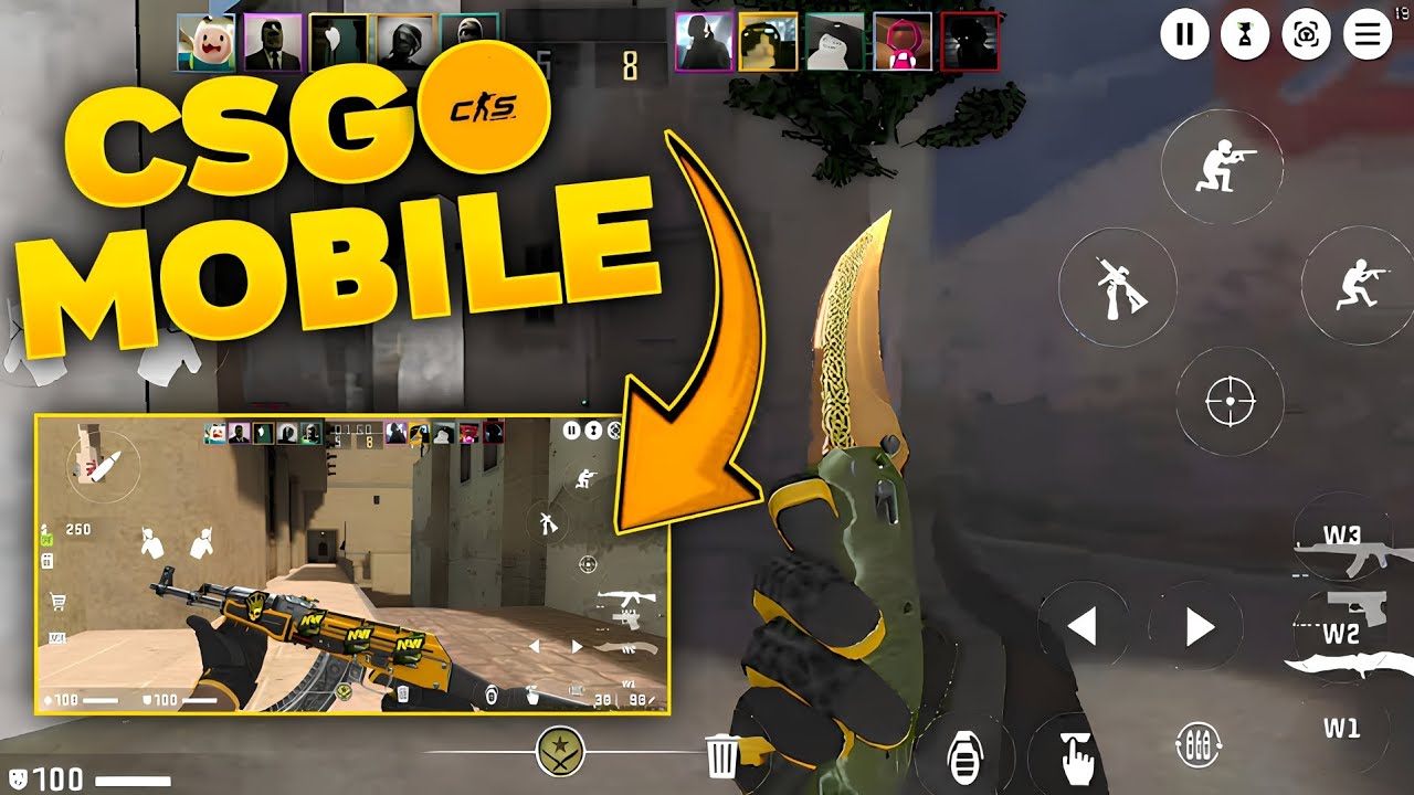 CS:GO Mobile Mod From CS 1.6 - Gameplay & Share For Android  #cs16 #csgo 
