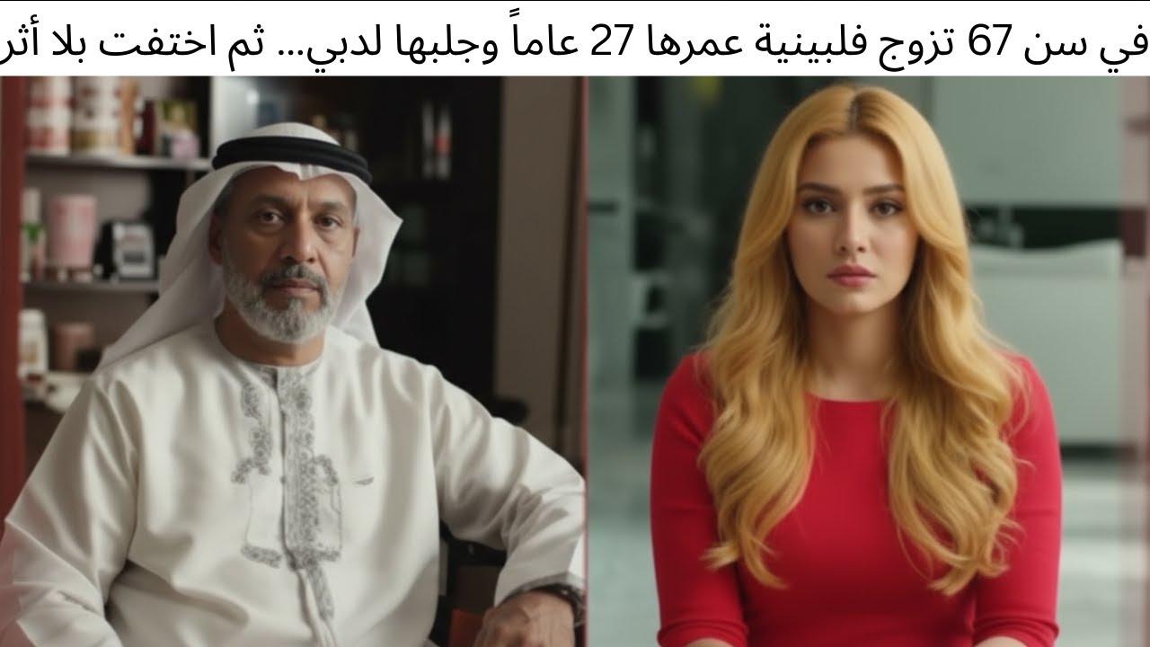 في سن 67 تزوج فلبينية عمرها 27 عاماً وجلبها لدبي… ثم اختفت بلا أثر