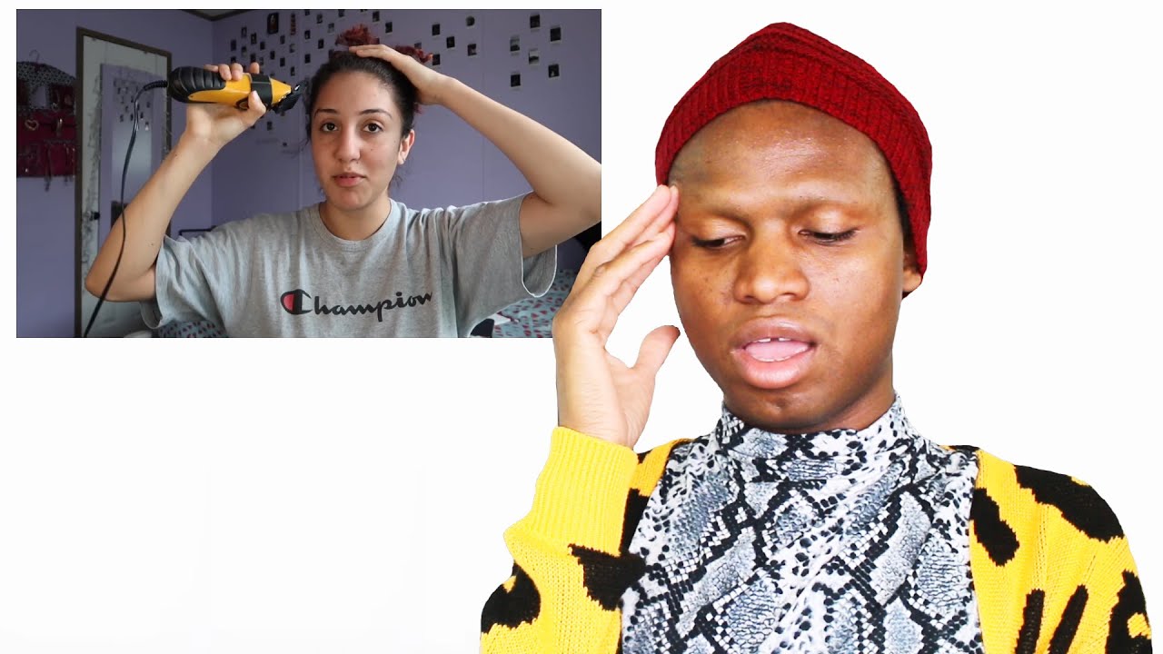 SHE SHAVES HER HAIR BECAUSE OF QUARANTINE and I'm scared - Hairdresser reacts 😲🔥🔮☎
