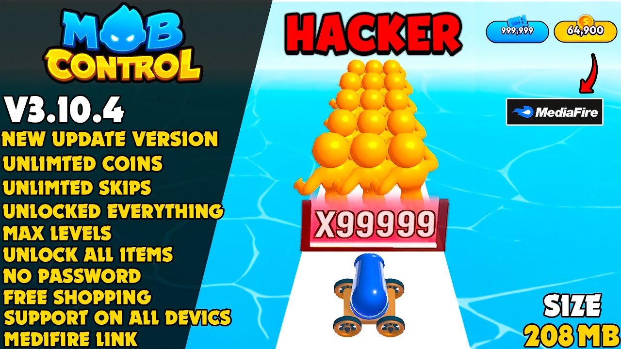 🔥 Mob Control Mod Apk v3.10.4 | Unlimited Money & Skip Cards