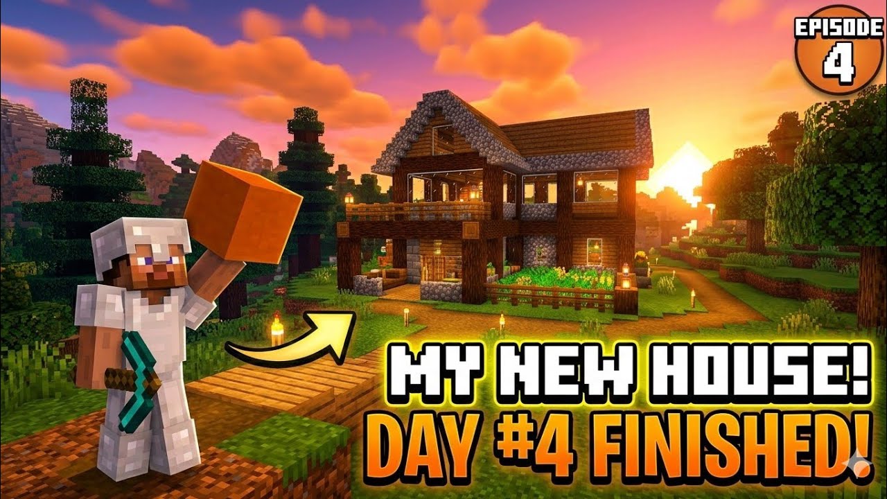 I Finally Finished My New House! #MinecraftHouse #Minecraft #SurvivalHouse #Miraclegaming #gaming 