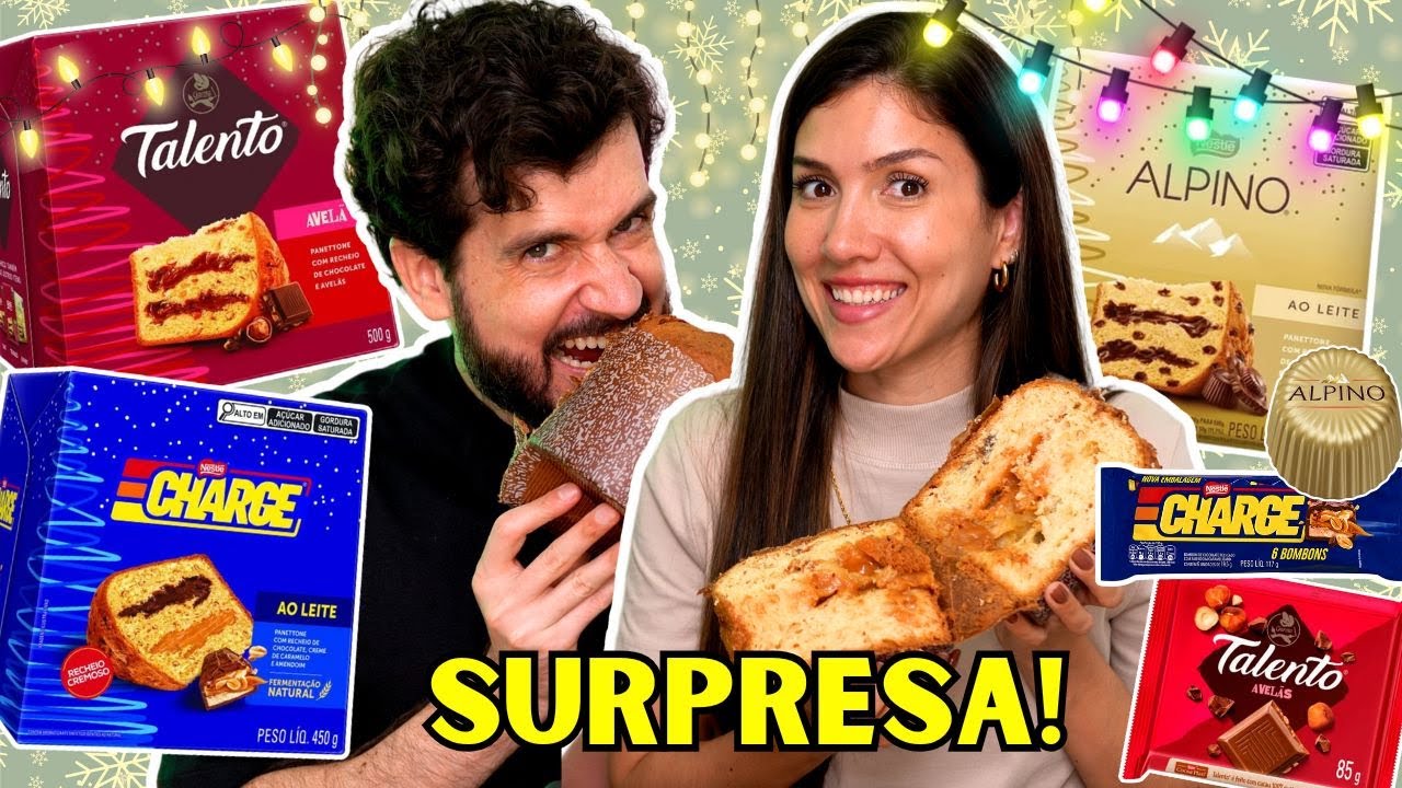 PROVANDO os LANÇAMENTOS de PANETONE RECHEADO l TALENTO, CHARGE e ALPINO