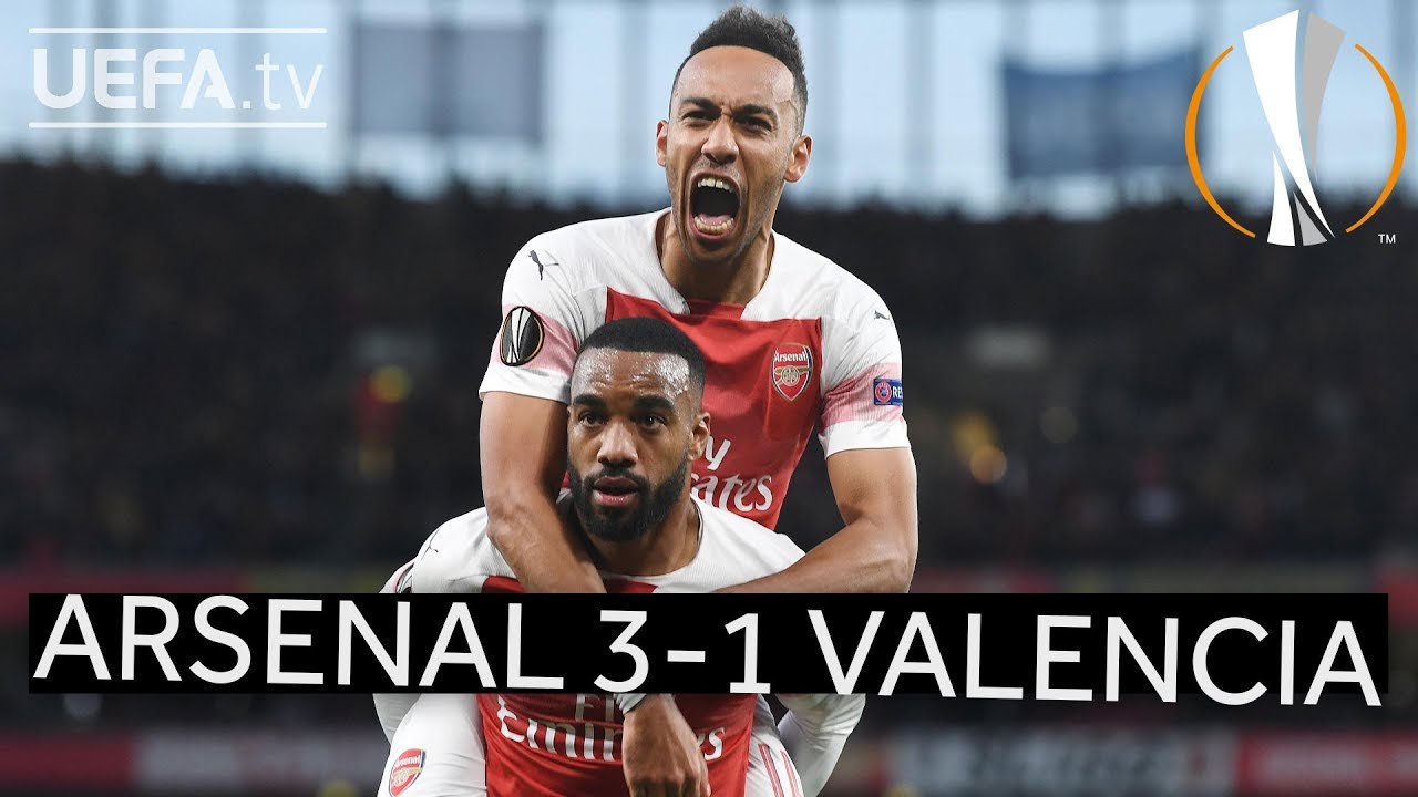 ARSENAL 3-1 VALENCIA #UEL HIGHLIGHTS