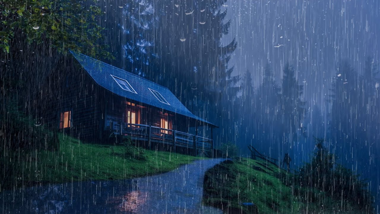 Fall Asleep With The Soothing Sounds Of Rain And Thunder | Meditation, ASMR, Relax with Rain Sounds