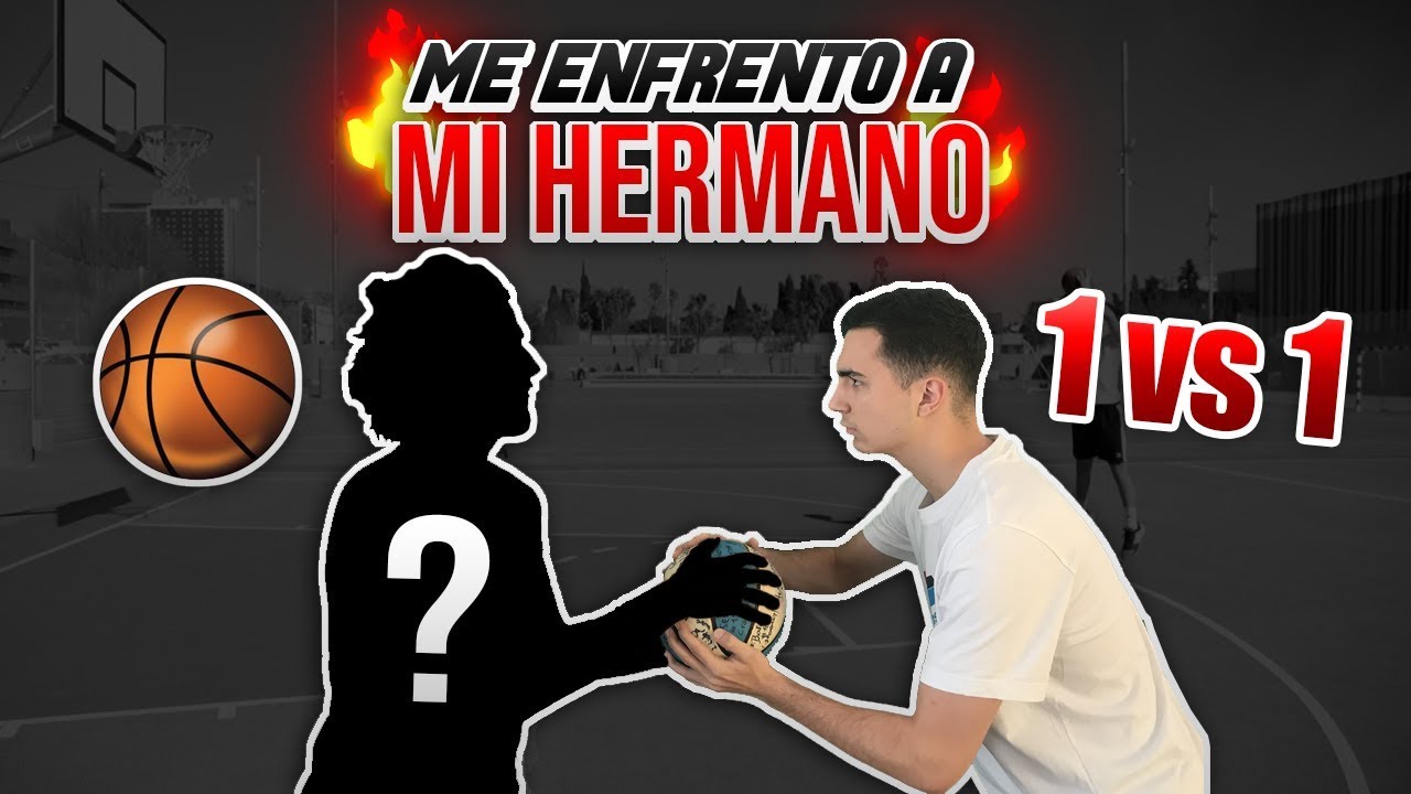 JUEGO CONTRA MI HERMANO A RETOS DE BALONCESTO (1vs1, TIRO, MEDIO CAMPO...)