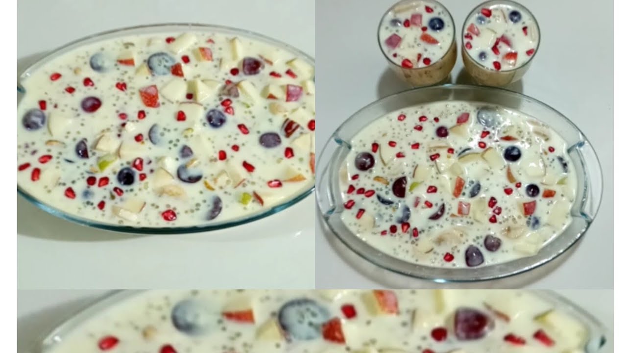 রমজান স্পেশাল ফ্রুটস কাস্টার্ড রেসিপি।