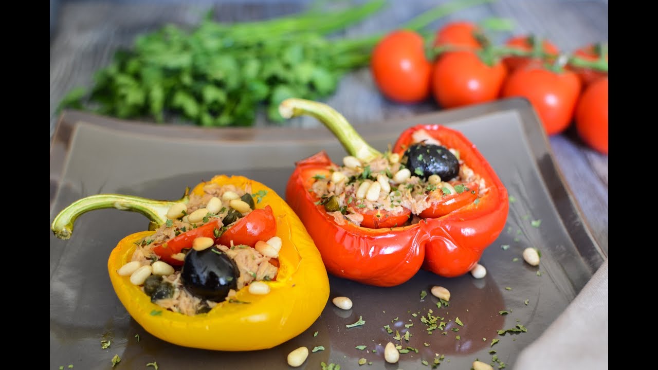Gefüllte Paprika mit Thunfisch