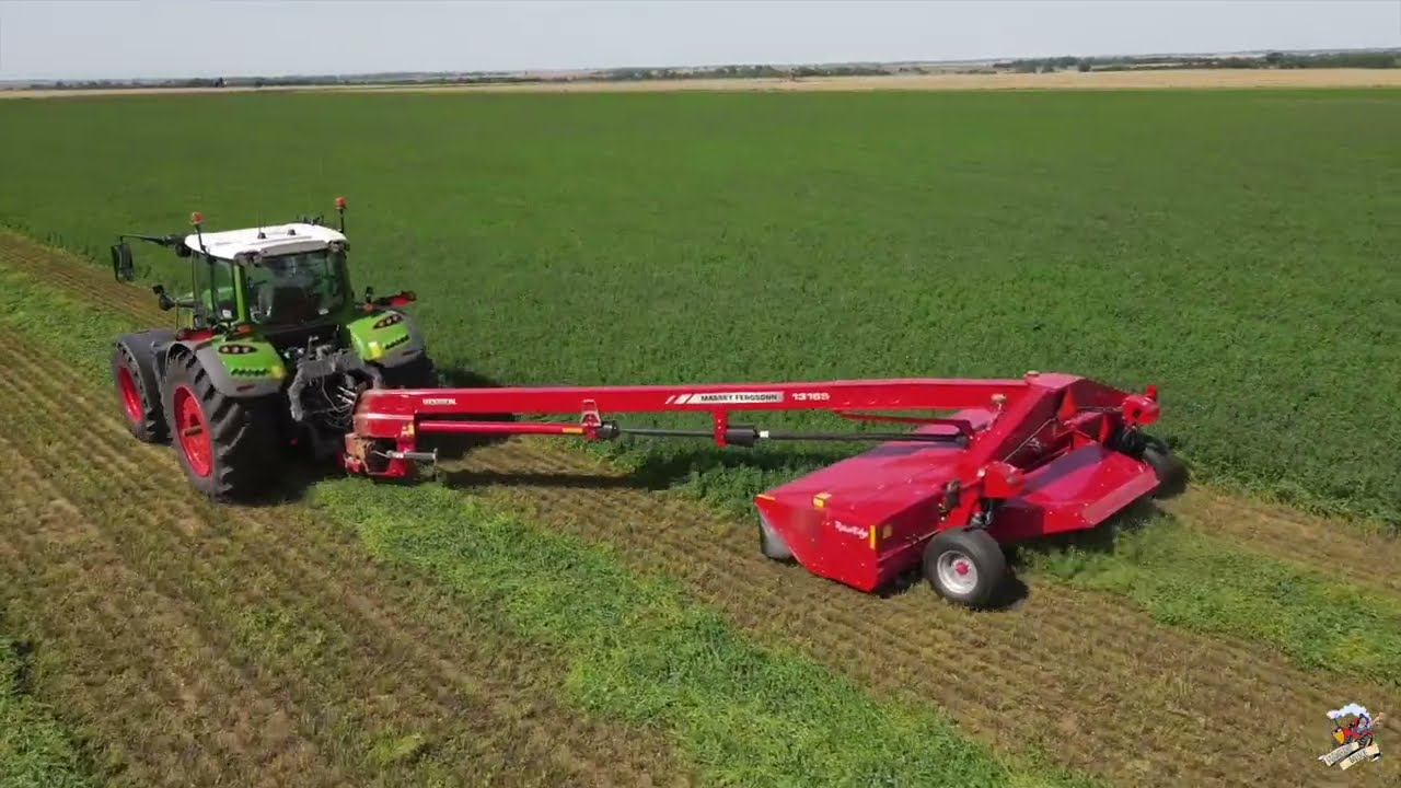 Mowing Alfalfa Hay near Alva Oklahoma