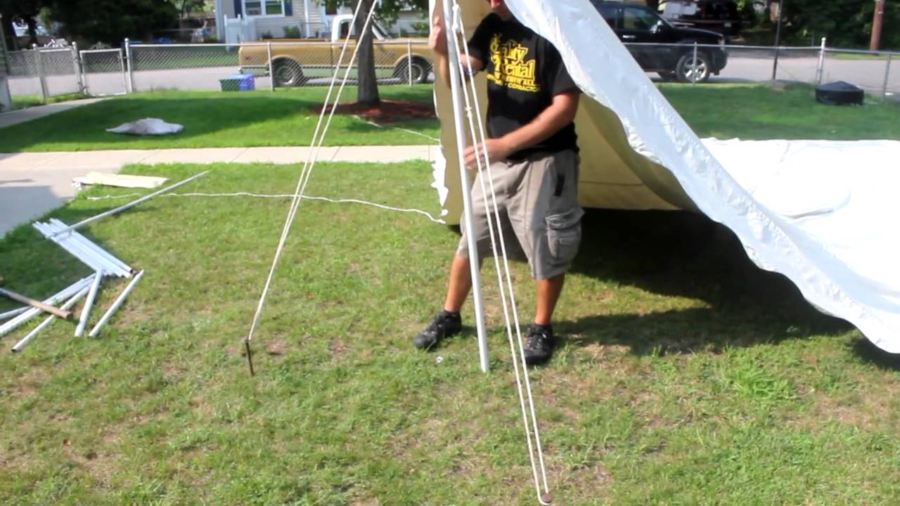 Customer Pole Tent Setup