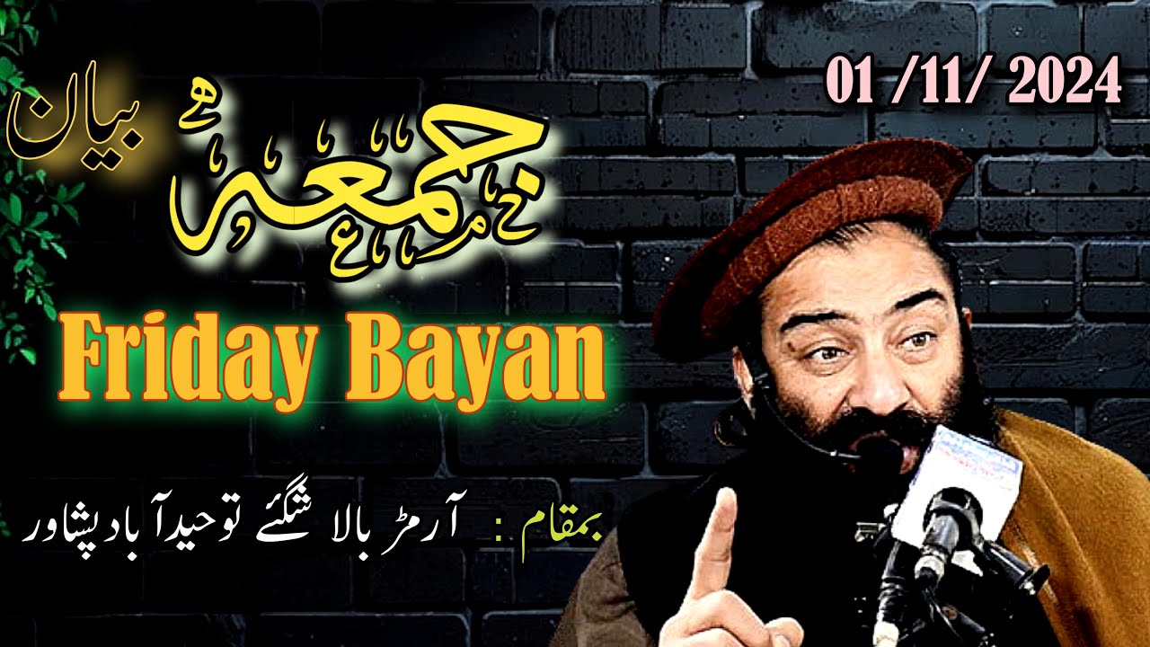FRIDAY BAYAN (01-11-2024)  Mufti Munir Shakir Official