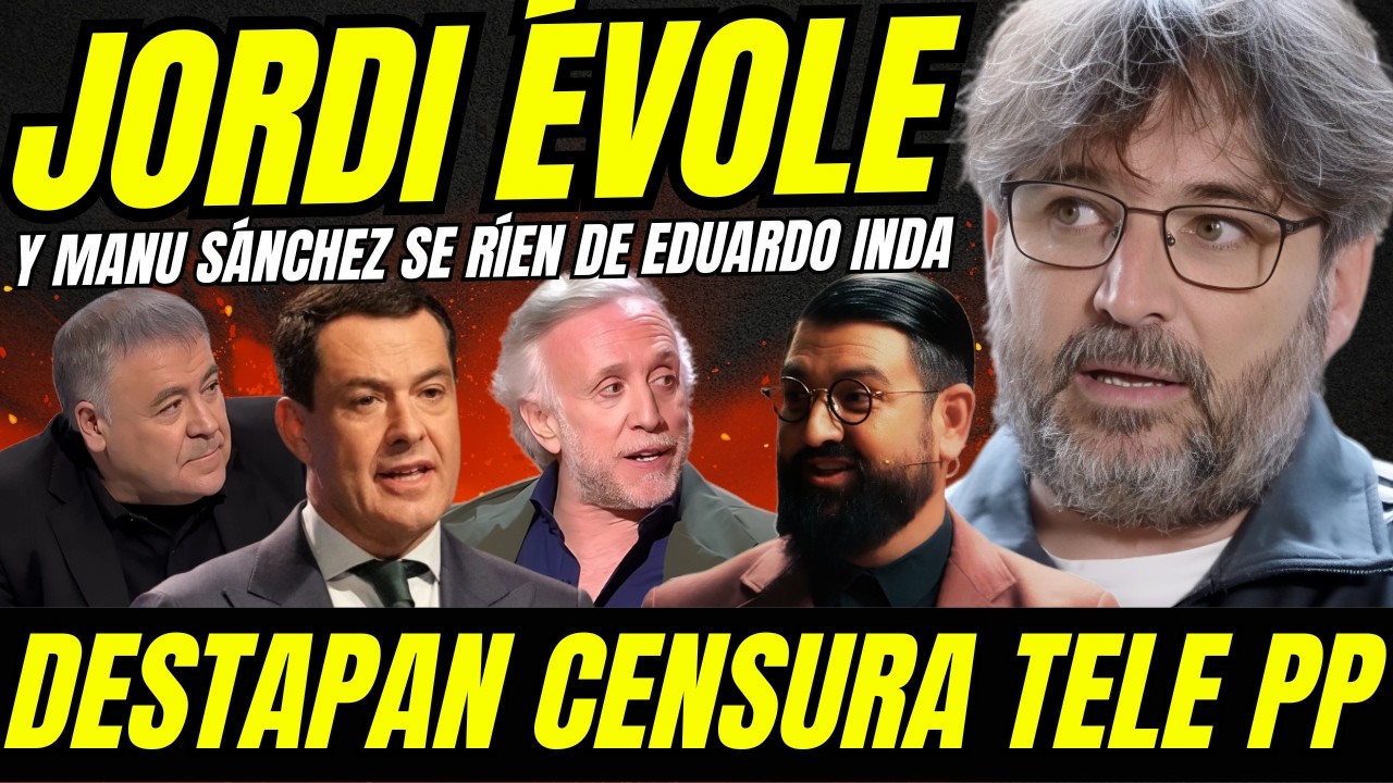 JORDI ÉVOLE Y MANU SÁNCHEZ SE RIÉN DE EDUARDO INDA Y OK DIARIO 