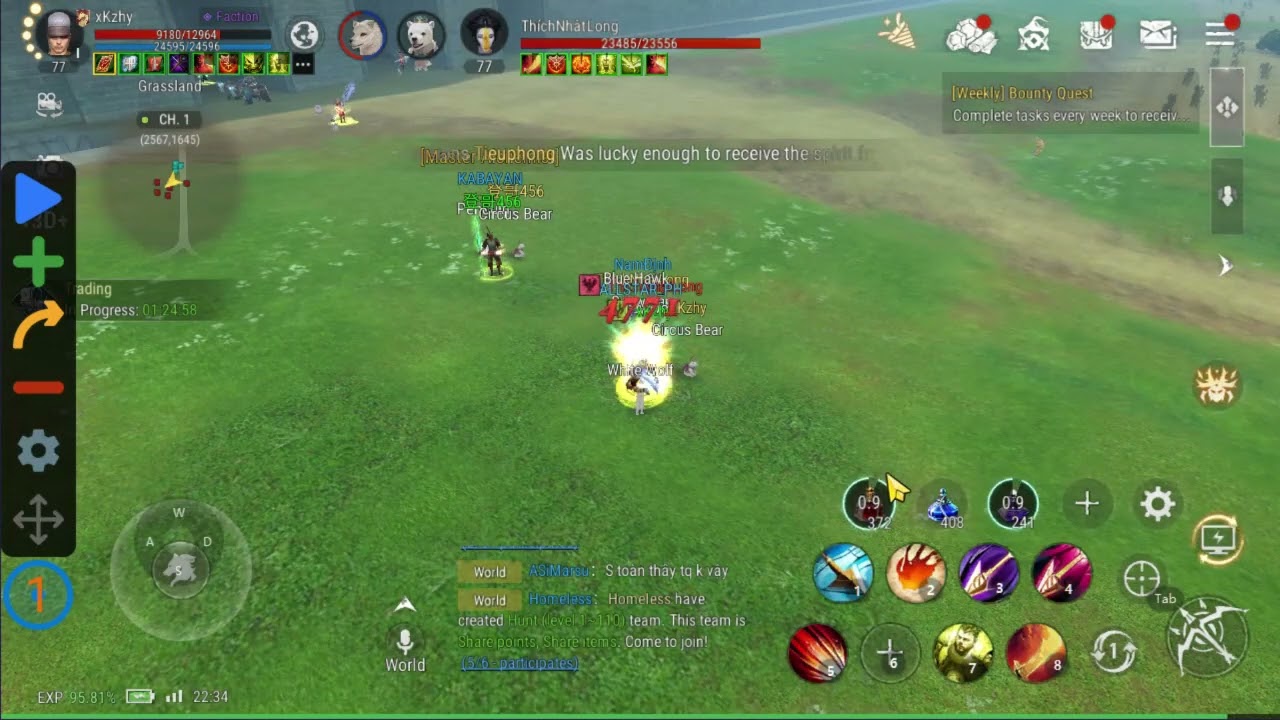 Silkroad Orign Mobile Pure Int Bow vs Pure Str Blader