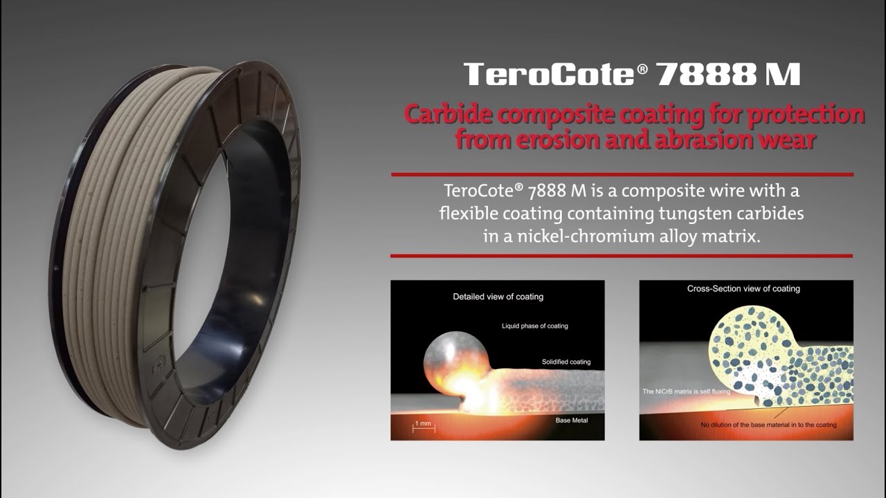 TeroCote 7888M - Carbide composite coating for protection against erosion and abrasive wear