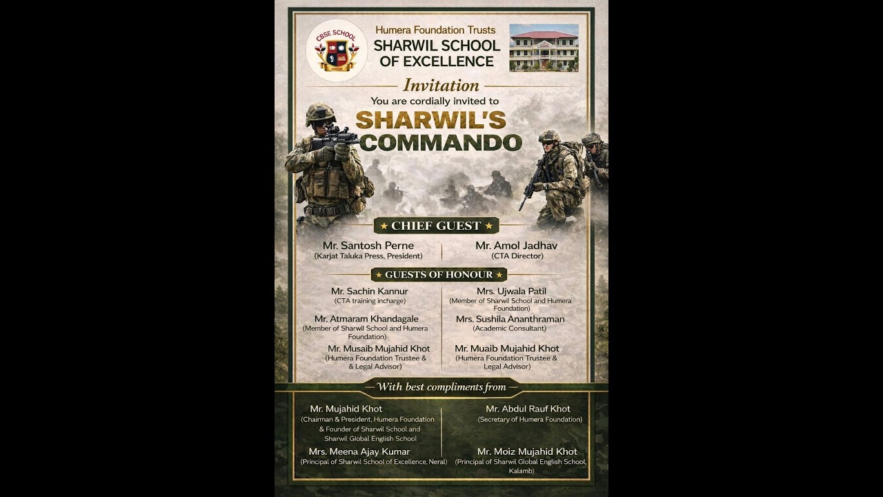 SHARWIL'S COMMONDO ACTIVITY 2026 || SHARWIL SCHOOL OF EXCELLENCE NERAL
