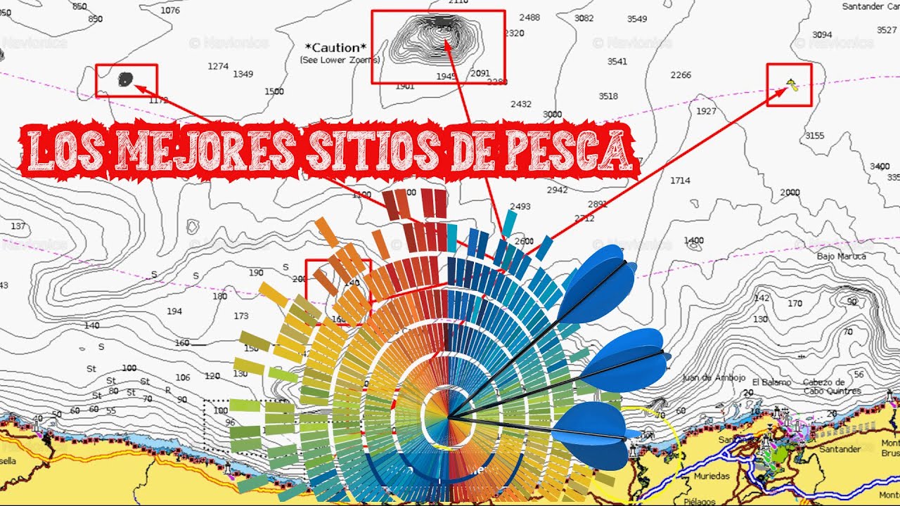 💥【PESCA EMBARCACIÓN】BUSCAR los MEJORES SITIOS de PESCA🎣