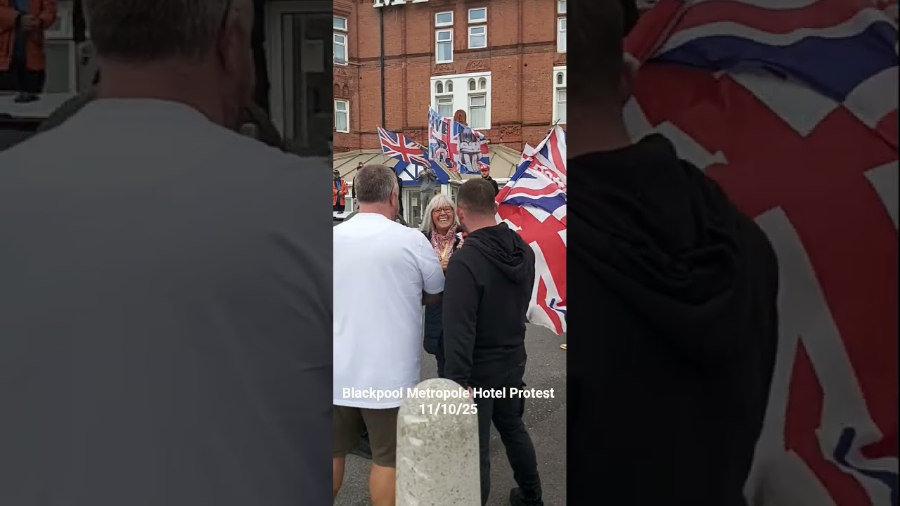 11/10/25, Metropole Hotel Protest, Blackpool #solidarity #demonstration #protest  #blackpool