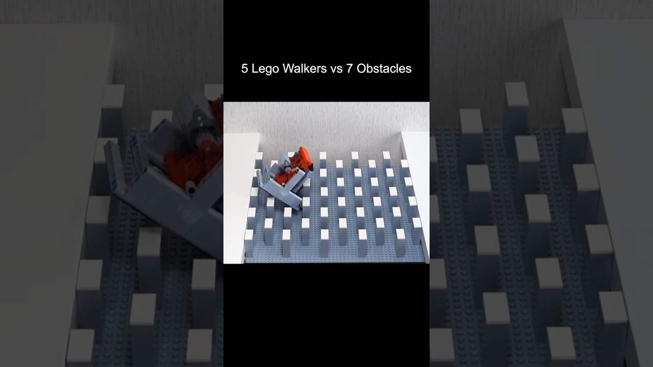 5 Lego walkers vs 7 obstacles #shorts