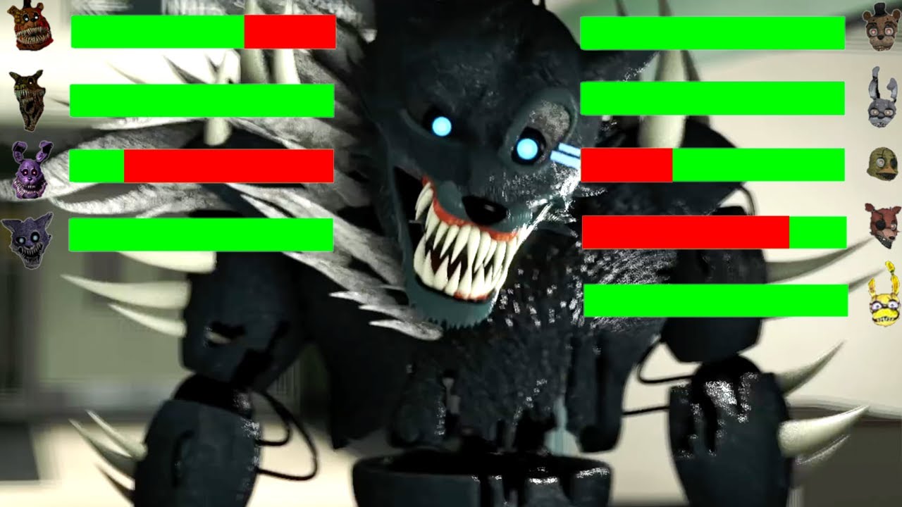 [SFM FNaF] Twisted vs Drawkill Animatronics WITH Healthbars