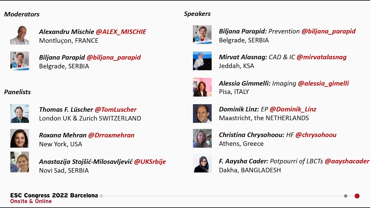 ISFTEH Webinar « The best of ESC 2022 »