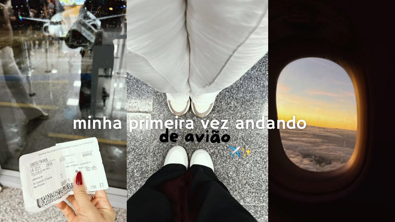 minha primeira vez andando de avião - vlog ✈️🥹