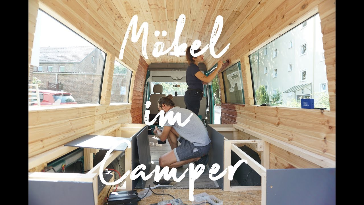 Küche & Bett selber bauen im Camper