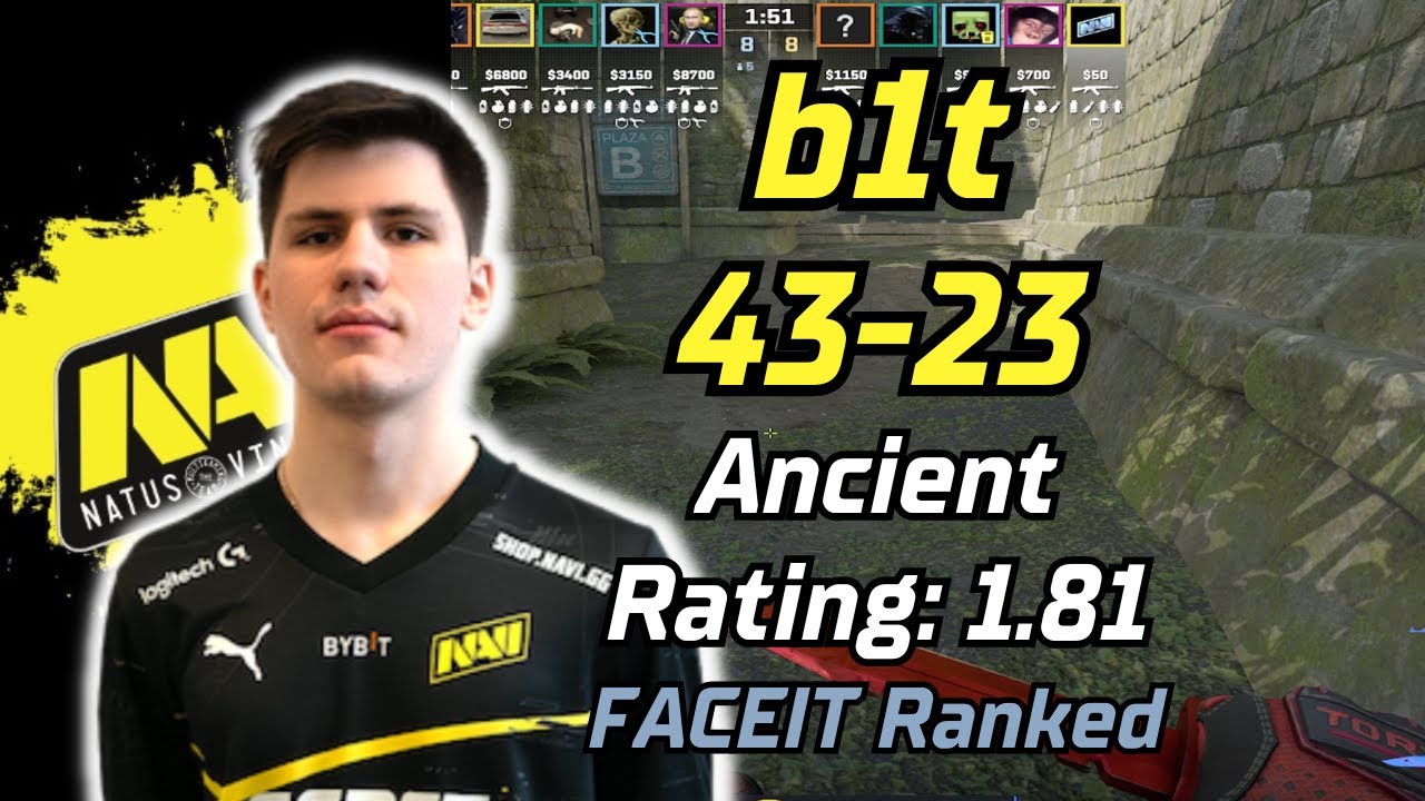 b1t 77%HS 43Kills POV VOICE COMMS (Ancient) | FACEIT Ranked EU | Apr 10, 2024 #cs2 #pov