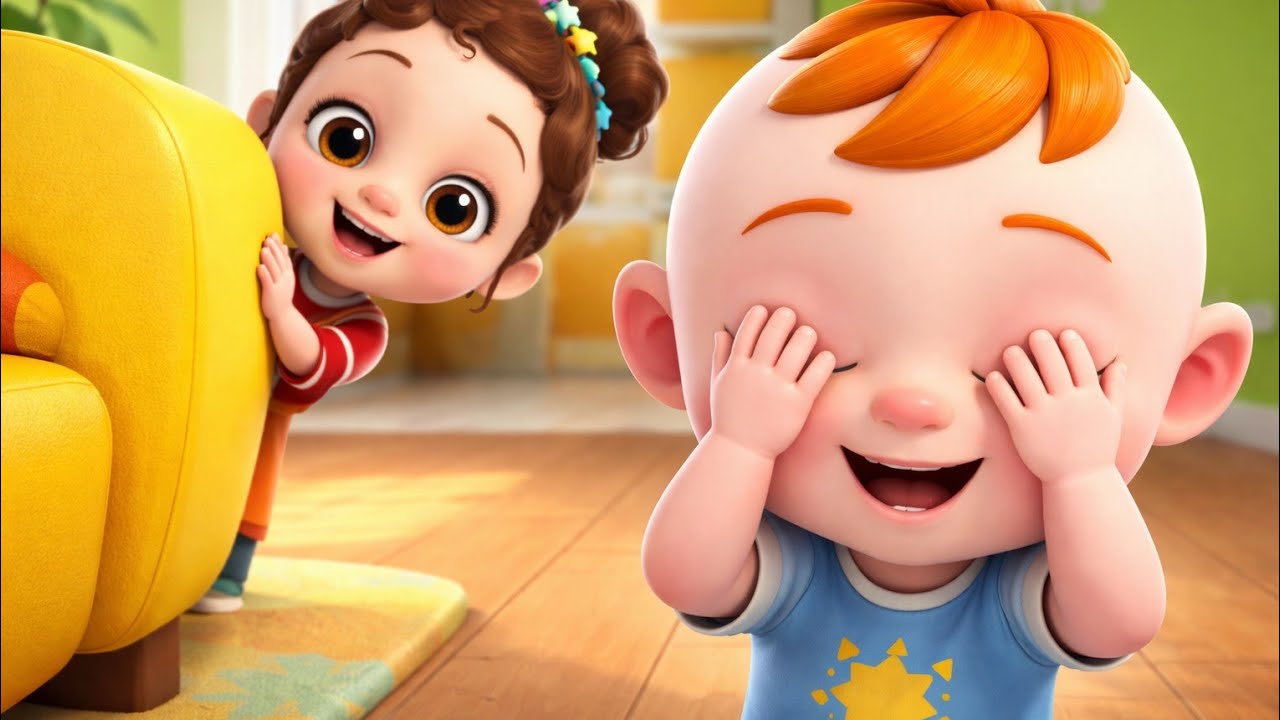 Let’s Play Hide and Seek! 🎉 | Fun Kids song by Krishnatoon kids songs nursery rhymes 