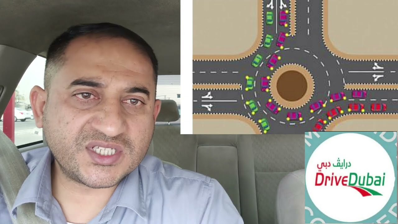 How to Drive at Roundabout #Drivedubai Road Assessment Test Part#2