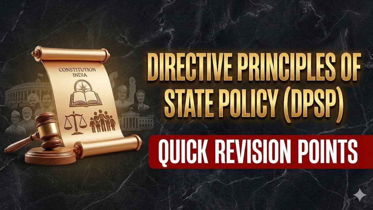 Directive Principles of State Policy (DPSP) | Articles 36–51 Explained with Amendments & Cases