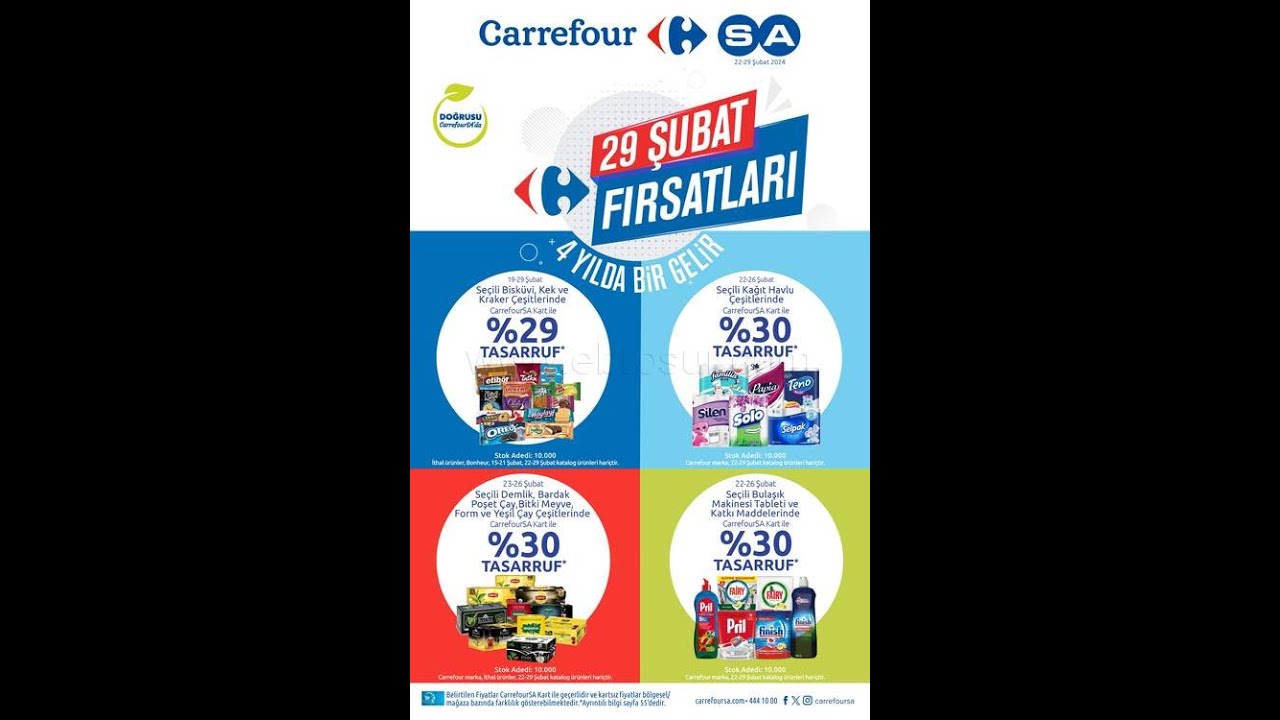 Carrefour Kampanyalar 22 - 29 Şubat 2024