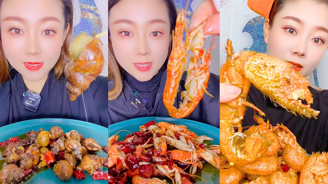 Traditional Chinese Seafood Selection Eating Show #30
