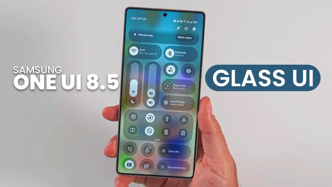 Samsung One UI 8.5 Glass UI Leaks &mdash; First Look at New Design!