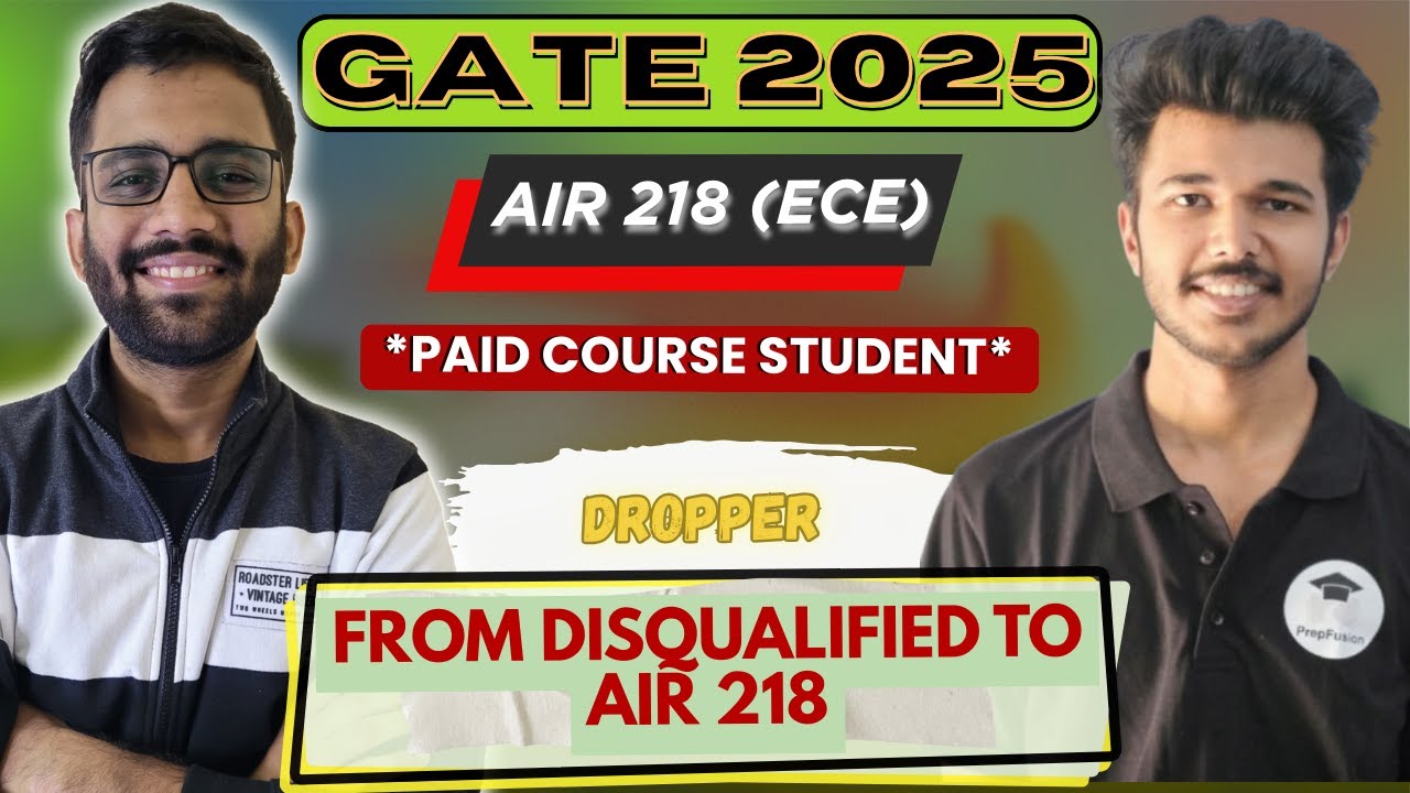 Interview with GATE Ranker || Gokul || AIR 218 (ECE) ||  PrepFusion