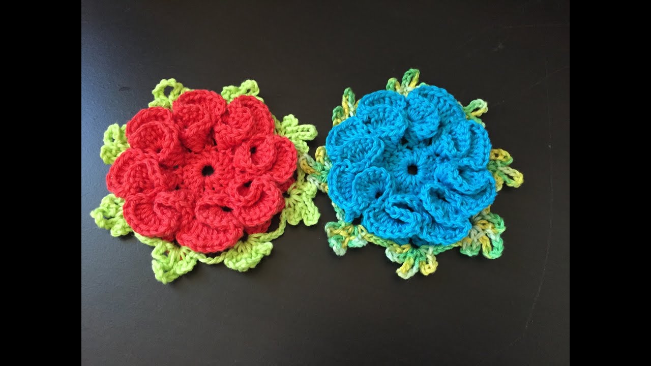 Tuto fleur 4 crochet