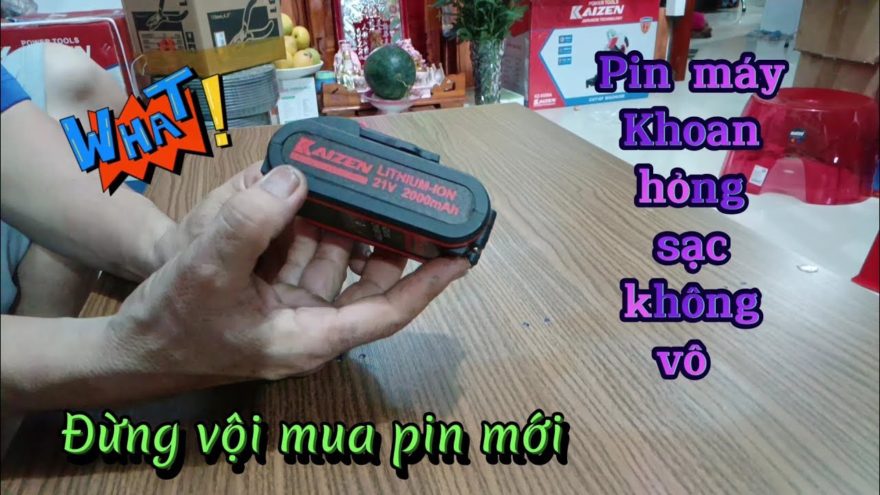 Hướng dẫn phục hồi pin hư của máy khoan pin - quá dễ