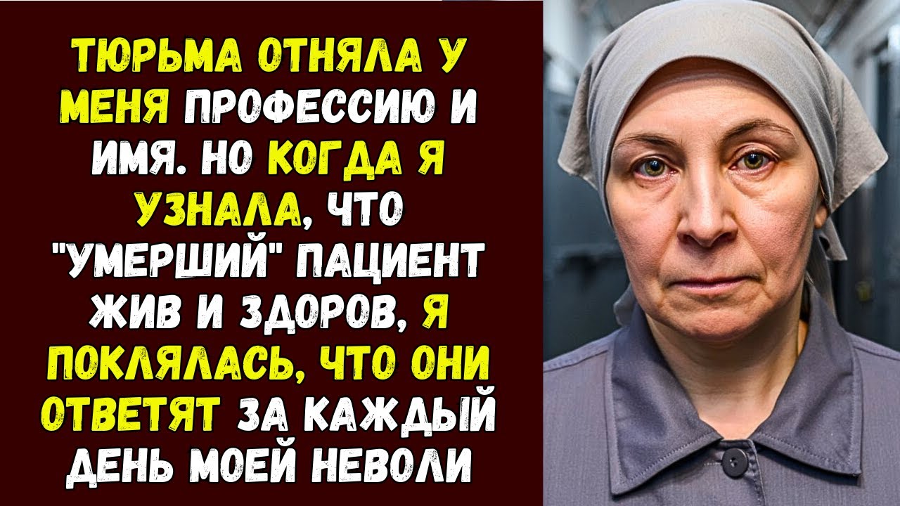 Тюрьма отняла у меня профессию и имя. Но когда я узнала, что умерший пациент жив и здоров, я