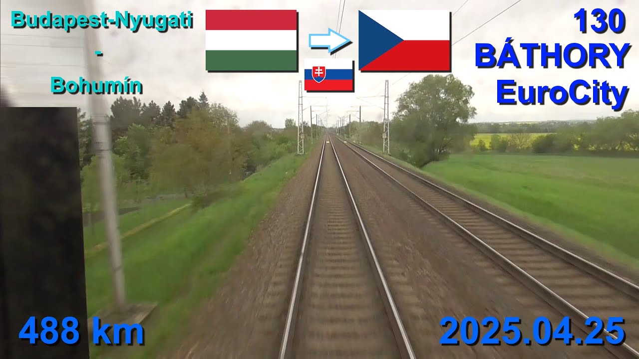 Route Budapest.Nyugati-Szob-Bratislava-Břeclav-Ostrava-Bohumín, 130 BÁTHORY EC (Bp.Nyugati-Warszawa)