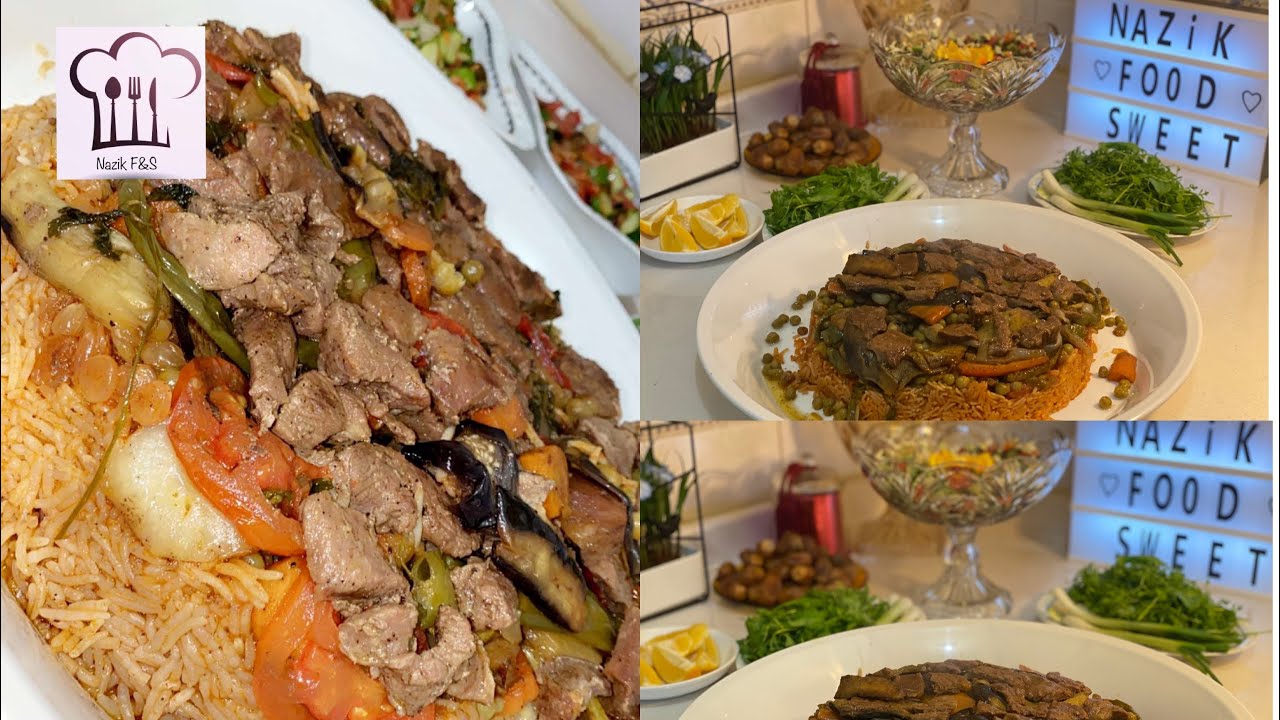 دروست کردنی مەقلوبەیەکی زۆر شاز , مقلوبة بالحم و الرز
