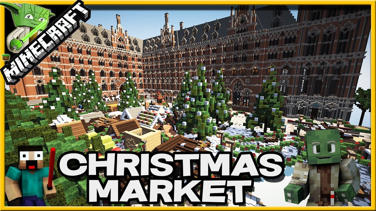 Minecraft Christmas Market Showcase with Keralis