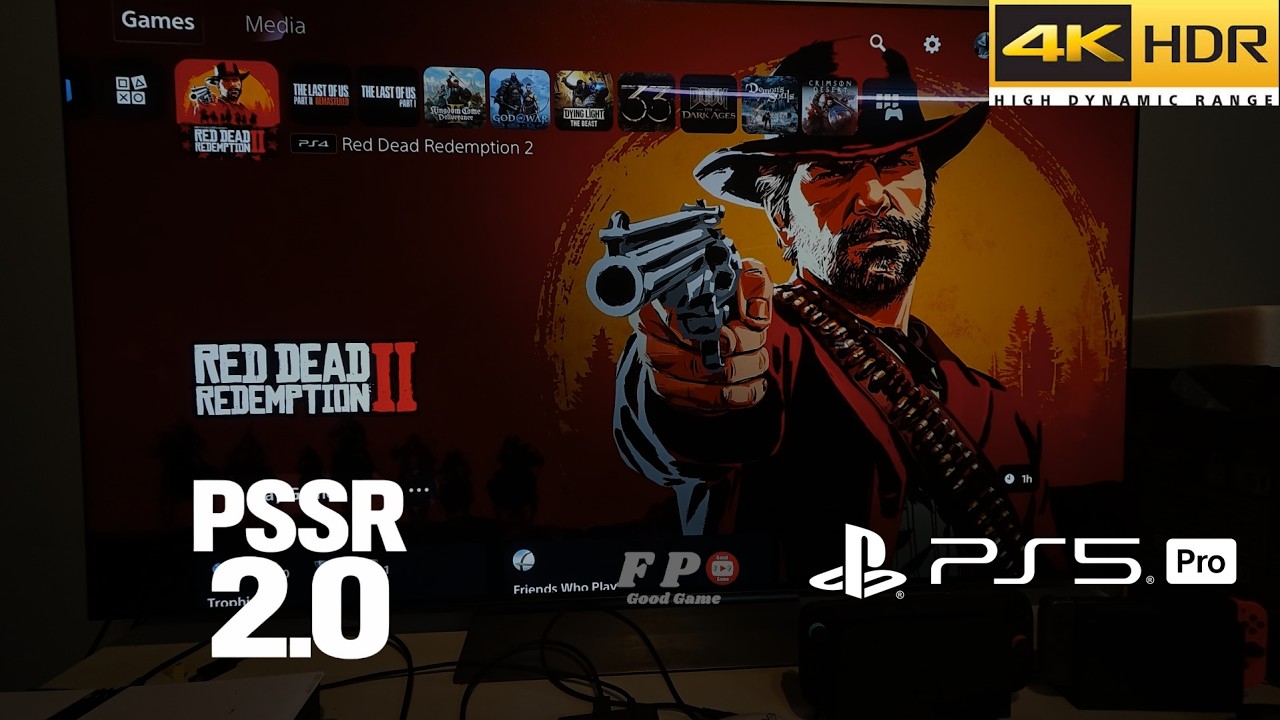 Red Dead Redemption 2 PSSR 2.0 Update Gameplay PS5 Pro With LG Oled TV 4K HDR
