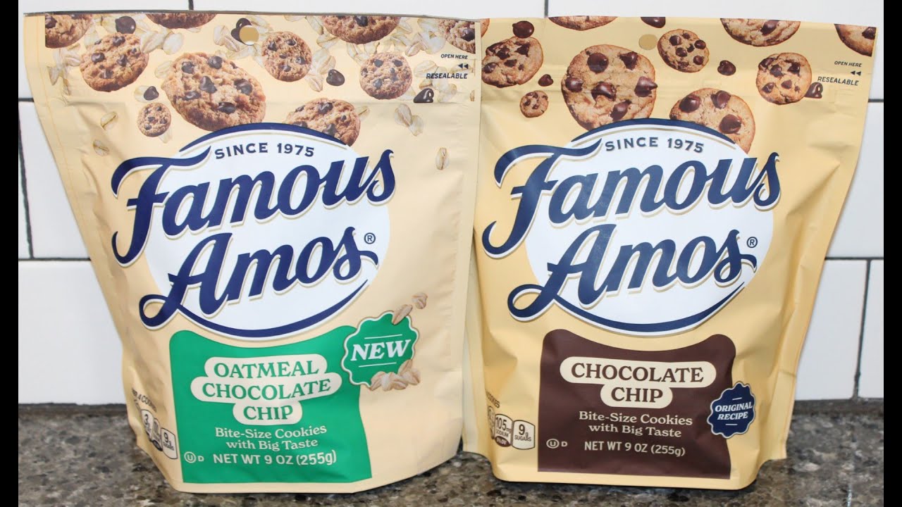 Famous Amos Bite-Size Cookies: Oatmeal Chocolate Chip & Chocolate Chip Review