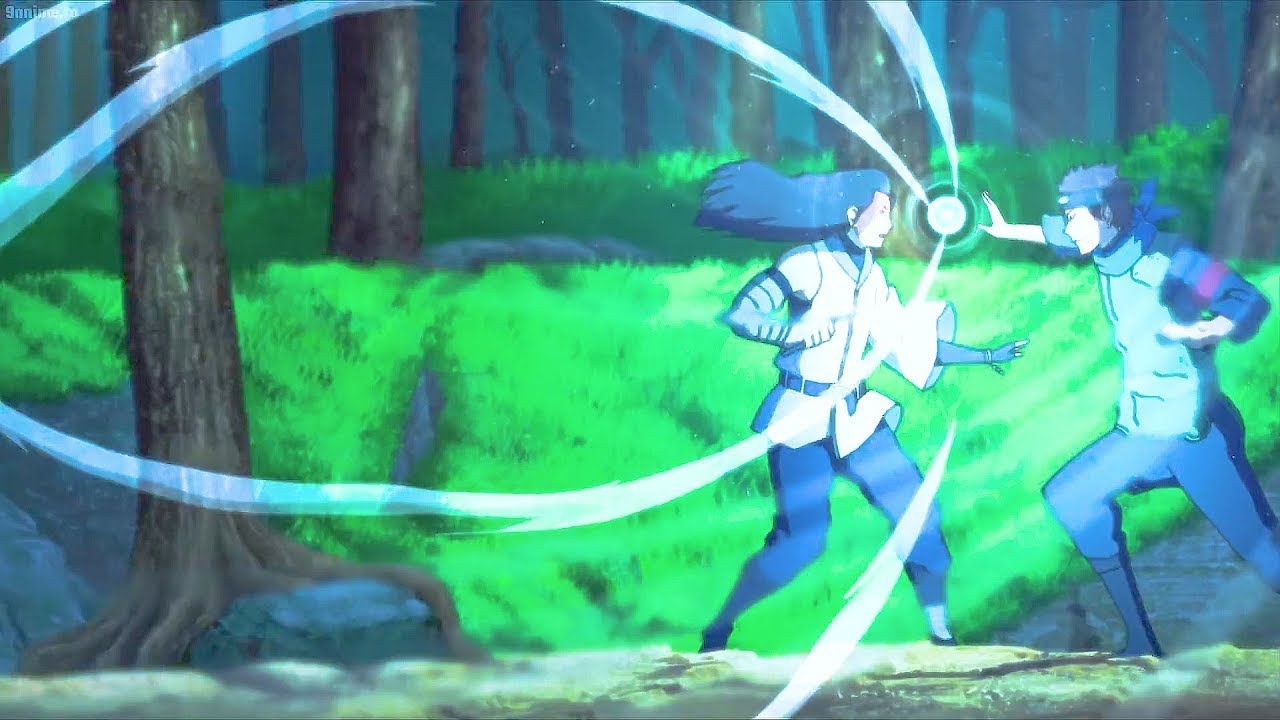 Konohamaru prova que é o líder do Time 7 fazendo os inimigos desaparecerem com o super Rasengan